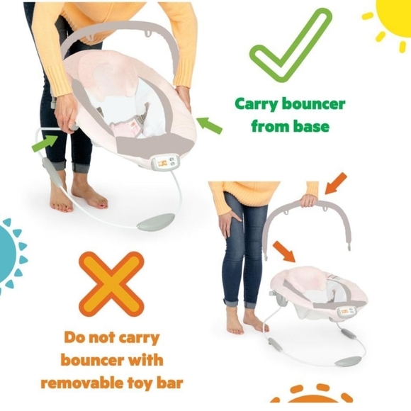 Bright Starts Playful Pinwheels Bouncer - Picture 7 of 10